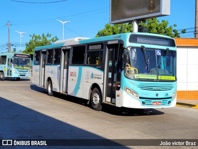 Viação Santa Cecília 36705 na cidade de Fortaleza, Ceará, Brasil, por João victor Braz. Número da foto: #10337595.