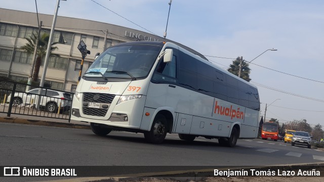 Buses Hualpén 397 na cidade de Maipú, Santiago, Metropolitana de Santiago, Chile, por Benjamín Tomás Lazo Acuña. Número da foto: #10339995.