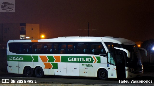 Empresa Gontijo de Transportes 21555 na cidade de Vitória da Conquista, Bahia, Brasil, por Tadeu Vasconcelos. ID da foto: 10340685.