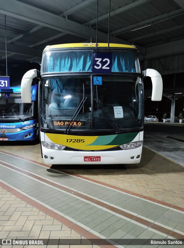 Empresa Gontijo de Transportes 17285 na cidade de Resende, Rio de Janeiro, Brasil, por Rômulo Santos. ID da foto: 10338094.