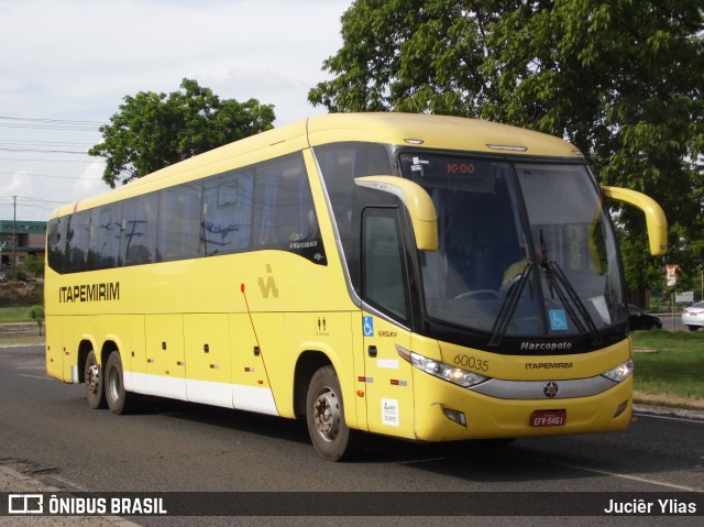 Viação Itapemirim 60035 na cidade de Teresina, Piauí, Brasil, por Juciêr Ylias. ID da foto: 10338760.