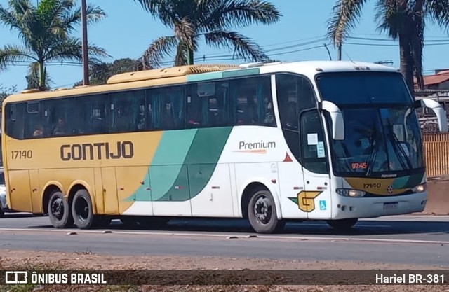 Empresa Gontijo de Transportes 17140 na cidade de Betim, Minas Gerais, Brasil, por Hariel BR-381. ID da foto: 10338455.