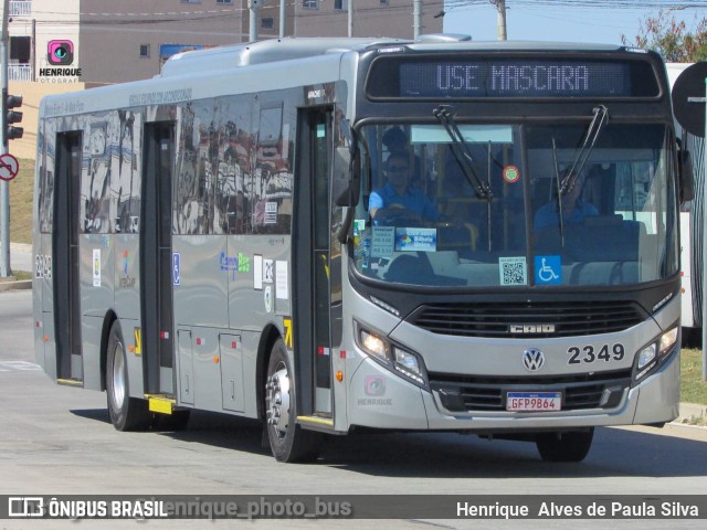 Expresso CampiBus 2349 na cidade de Campinas, São Paulo, Brasil, por Henrique Alves de Paula Silva. Número da foto: #10339246.