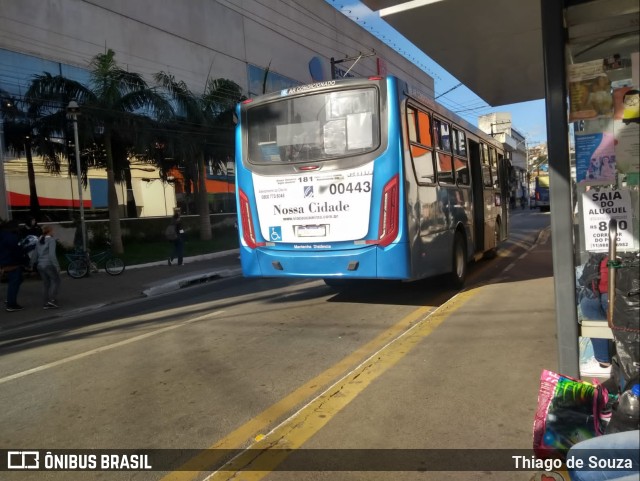 Viação Cidade de Caieiras 00443 na cidade de Franco da Rocha, São Paulo, Brasil, por Thiago de Souza. Número da foto: #10398337.