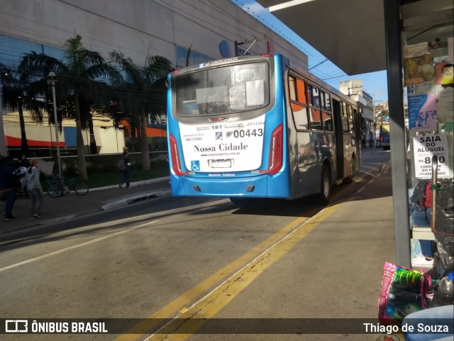 Viação Cidade de Caieiras 00443 na cidade de Franco da Rocha, São Paulo, Brasil, por Thiago de Souza. ID da foto: 10398337.