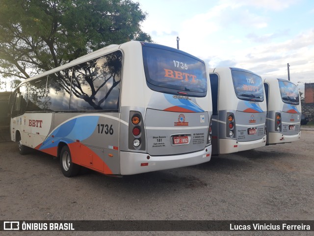 BBTT - Benfica Barueri Transporte e Turismo 1736 na cidade de Sorocaba, São Paulo, Brasil, por Lucas Vinicius Ferreira. ID da foto: 10398039.