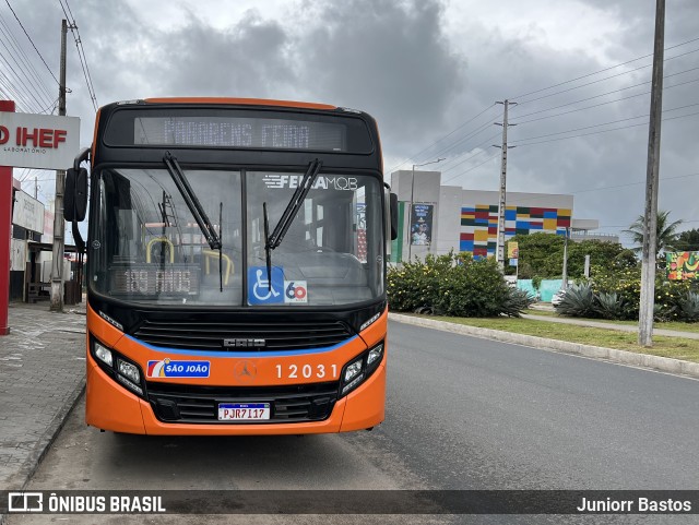 Auto Ônibus São João 12031 na cidade de Feira de Santana, Bahia, Brasil, por Juniorr Bastos. Número da foto: #10398827.