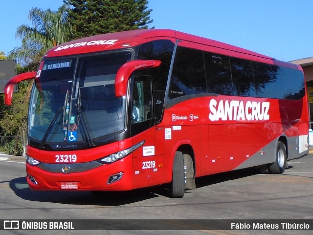 Viação Santa Cruz 23219 na cidade de Três Corações, Minas Gerais, Brasil, por Fábio Mateus Tibúrcio. ID da foto: 10398290.