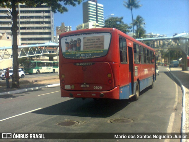 BTM - Bahia Transportes Metropolitanos 0929 na cidade de Salvador, Bahia, Brasil, por Mario dos Santos Nogueira Junior. Número da foto: #10399429.