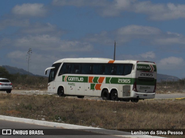 Empresa Gontijo de Transportes 21365 na cidade de Caruaru, Pernambuco, Brasil, por Lenilson da Silva Pessoa. ID da foto: 10399565.