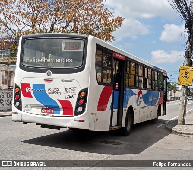 Viação Pavunense B32691 na cidade de Rio de Janeiro, Rio de Janeiro, Brasil, por Felipe Fernandes. ID da foto: 10401242.