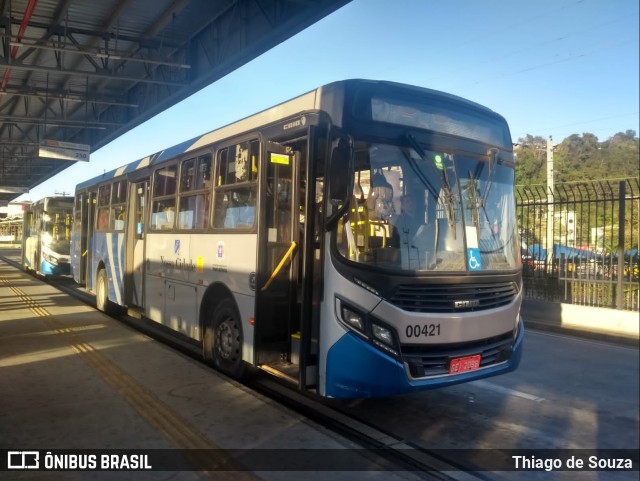 Viação Cidade de Caieiras 00421 na cidade de Franco da Rocha, São Paulo, Brasil, por Thiago de Souza. ID da foto: 10401245.