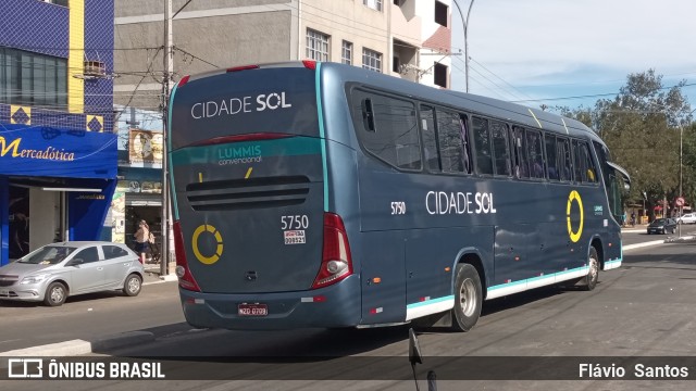 Viação Cidade Sol 5750 na cidade de Vitória da Conquista, Bahia, Brasil, por Flávio  Santos. Número da foto: #10400280.