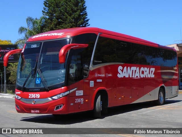 Viação Santa Cruz 23619 na cidade de Três Corações, Minas Gerais, Brasil, por Fábio Mateus Tibúrcio. Número da foto: #10398277.
