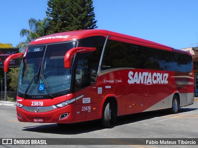 Viação Santa Cruz 23619 na cidade de Três Corações, Minas Gerais, Brasil, por Fábio Mateus Tibúrcio. ID da foto: 10398277.