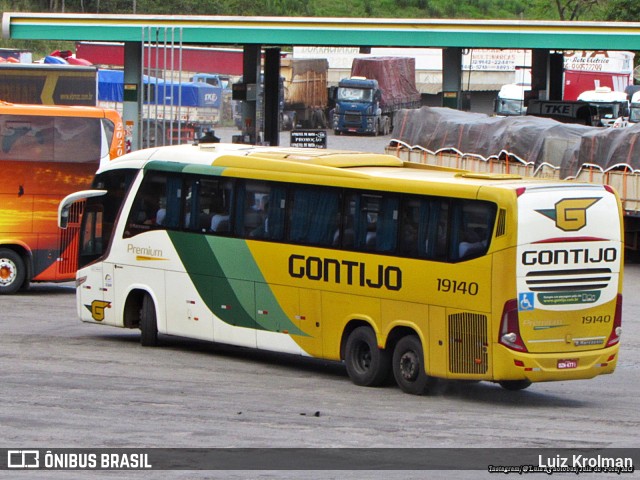 Empresa Gontijo de Transportes 19140 na cidade de Juiz de Fora, Minas Gerais, Brasil, por Luiz Krolman. ID da foto: 10397884.