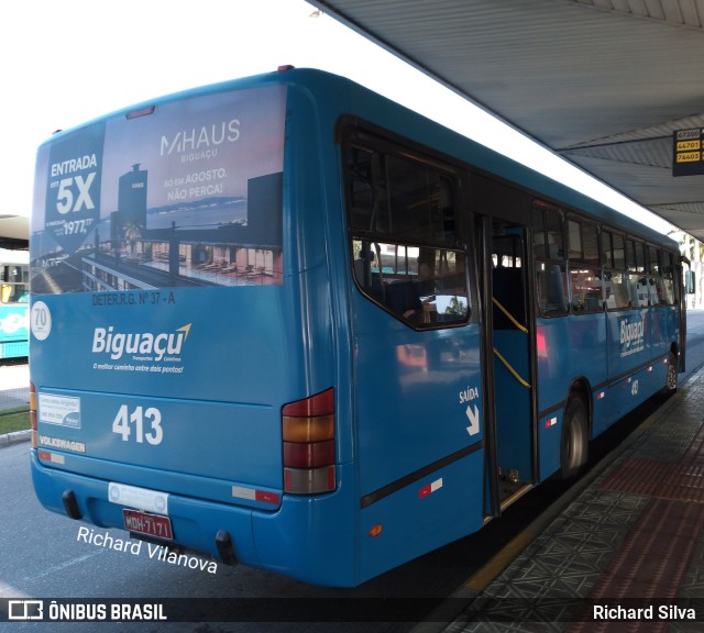Biguaçu Transportes Coletivos Administração e Participação 413 na cidade de Florianópolis, Santa Catarina, Brasil, por Richard Silva. Número da foto: #10398549.