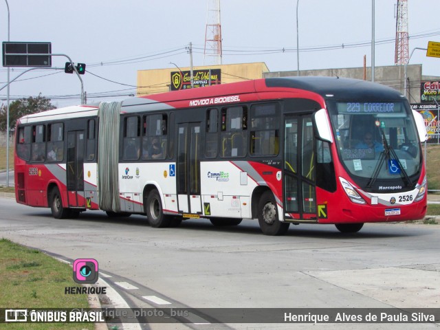Expresso CampiBus 2526 na cidade de Campinas, São Paulo, Brasil, por Henrique Alves de Paula Silva. Número da foto: #10398762.