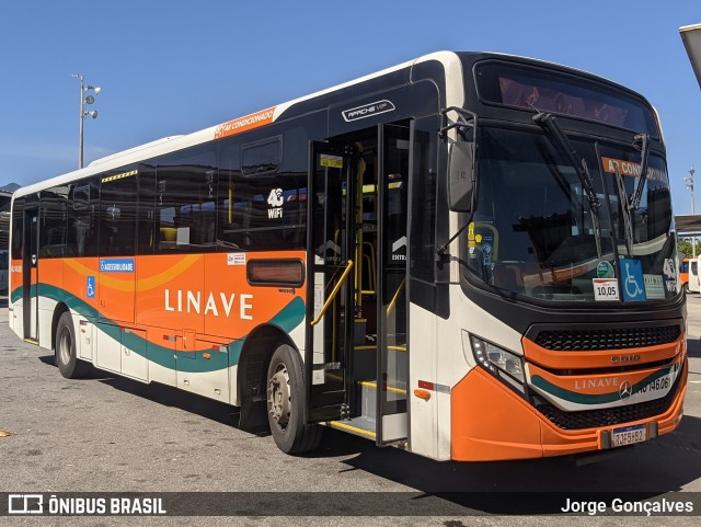 Linave Transportes RJ 146.061 na cidade de Rio de Janeiro, Rio de Janeiro, Brasil, por Jorge Gonçalves. Número da foto: #10400135.