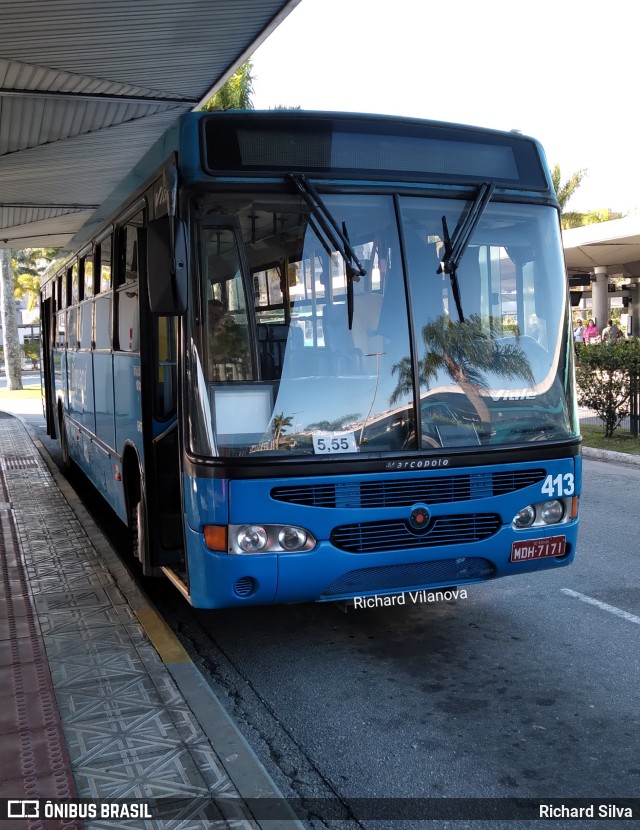 Biguaçu Transportes Coletivos Administração e Participação 413 na cidade de Florianópolis, Santa Catarina, Brasil, por Richard Silva. Número da foto: #10398539.