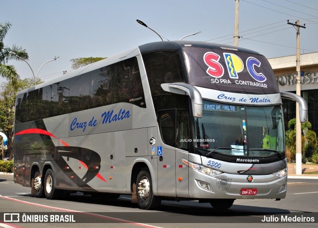 Viação Cruz de Malta Turismo 5300 na cidade de Holambra, São Paulo, Brasil, por Julio Medeiros. Número da foto: #10402444.