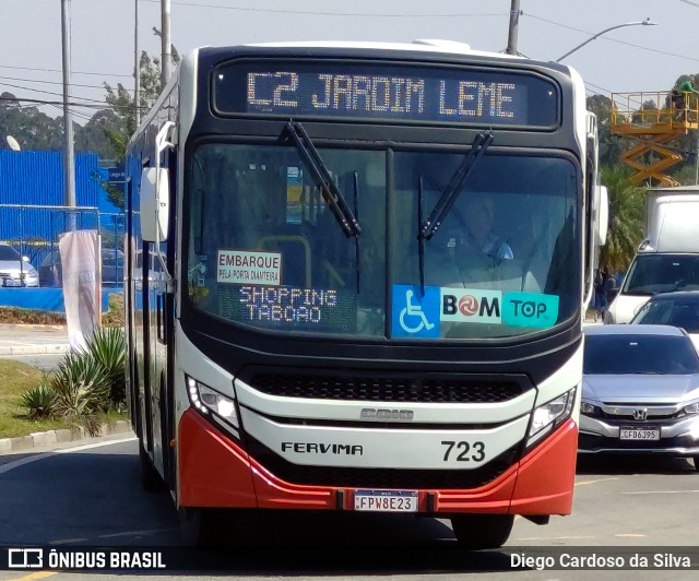 Viação Fervima 723 na cidade de Taboão da Serra, São Paulo, Brasil, por Diego Cardoso da Silva. Número da foto: #10402045.