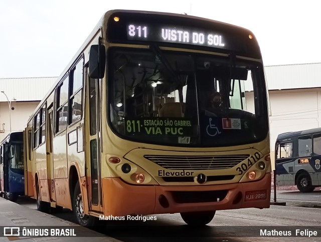 SM Transportes 30410 na cidade de Belo Horizonte, Minas Gerais, Brasil, por Matheus  Felipe. ID da foto: 10403589.