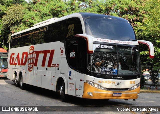 Auto Viação Gadotti 1016 na cidade de São Paulo, São Paulo, Brasil, por Vicente de Paulo Alves. ID da foto: 10401835.