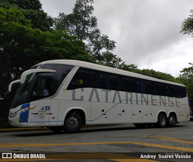 Auto Viação Catarinense 3365 na cidade de São Paulo, São Paulo, Brasil, por Andrey  Soares Vassão. Número da foto: #10403594.