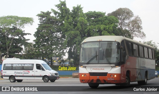 Viação Paraúna 980 na cidade de Goiânia, Goiás, Brasil, por Carlos Júnior. ID da foto: 10404070.