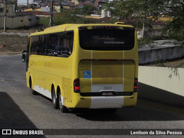 Viação Itapemirim 5863 na cidade de Caruaru, Pernambuco, Brasil, por Lenilson da Silva Pessoa. Número da foto: #10402991.