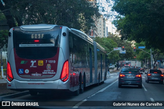 Viação Campo Belo 7 1519 na cidade de São Paulo, São Paulo, Brasil, por Gabriel Nunes de Carvalho. ID da foto: 10402543.