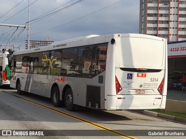 Next Mobilidade - ABC Sistema de Transporte 5314 na cidade de São Bernardo do Campo, São Paulo, Brasil, por Gabriel Brunhara. ID da foto: 10402220.