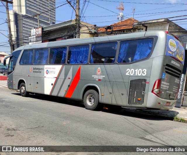 Auto Viação Urubupungá 20.103 na cidade de Osasco, São Paulo, Brasil, por Diego Cardoso da Silva. Número da foto: #10401489.
