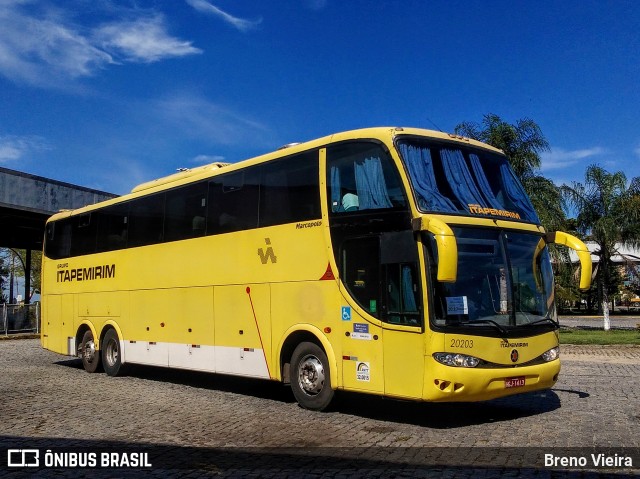 Viação Itapemirim 20205 na cidade de Campos dos Goytacazes, Rio de Janeiro, Brasil, por Breno Vieira. Número da foto: #10404458.