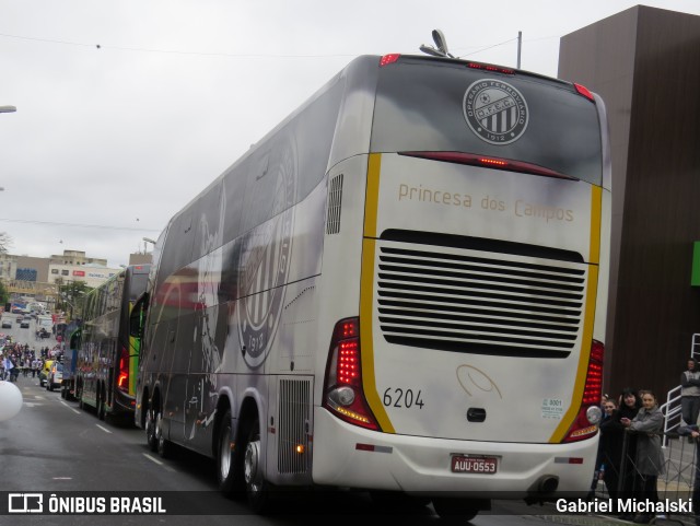 Expresso Princesa dos Campos 6204 na cidade de Ponta Grossa, Paraná, Brasil, por Gabriel Michalski. ID da foto: 10406611.