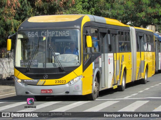 Transportes Capellini 23023 na cidade de Campinas, São Paulo, Brasil, por Henrique Alves de Paula Silva. ID da foto: 10405506.