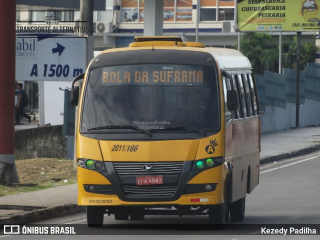 Cooperativa de Transportes Alternativos 2011/166-A na cidade de Manaus, Amazonas, Brasil, por Kezedy Padilha. ID da foto: 10405951.