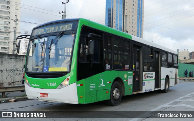 Viação Santa Brígida 1 1361 na cidade de São Paulo, São Paulo, Brasil, por Francisco Ivano. ID da foto: 10406436.