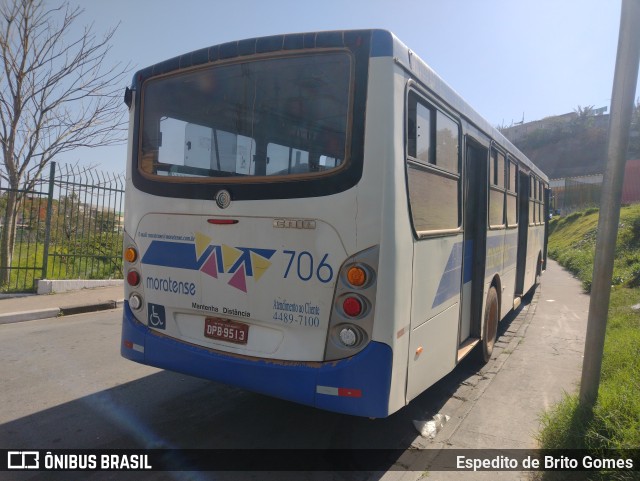 Auto Ônibus Moratense 706 na cidade de Francisco Morato, São Paulo, Brasil, por Espedito de Brito Gomes. ID da foto: 10405635.