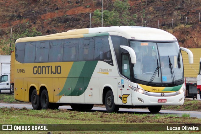 Empresa Gontijo de Transportes 19145 na cidade de Muriaé, Minas Gerais, Brasil, por Lucas Oliveira. ID da foto: 10405283.