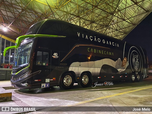 Viação Garcia 80009 na cidade de Maringá, Paraná, Brasil, por José Melo. ID da foto: 10407671.