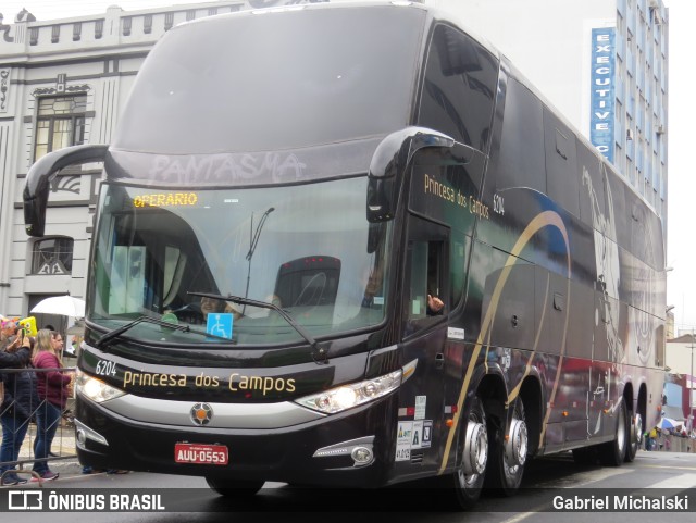 Expresso Princesa dos Campos 6204 na cidade de Ponta Grossa, Paraná, Brasil, por Gabriel Michalski. Número da foto: #10406606.
