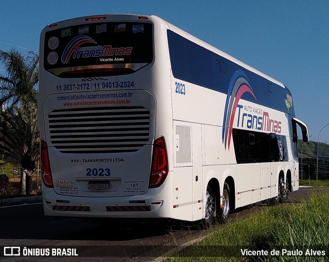 Auto Viação TransMinas 2023 na cidade de Aparecida, São Paulo, Brasil, por Vicente de Paulo Alves. ID da foto: 10405414.