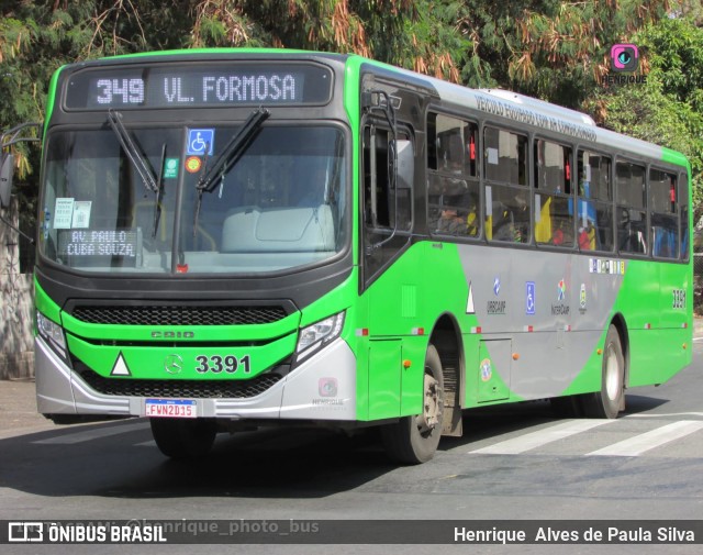 VB Transportes e Turismo 3391 na cidade de Campinas, São Paulo, Brasil, por Henrique Alves de Paula Silva. Número da foto: #10405453.