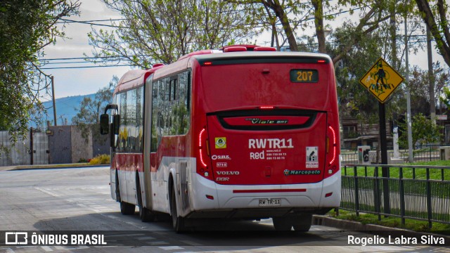 Subus 9798 na cidade de Santiago, Santiago, Metropolitana de Santiago, Chile, por Rogelio Labra Silva. Número da foto: #10405269.