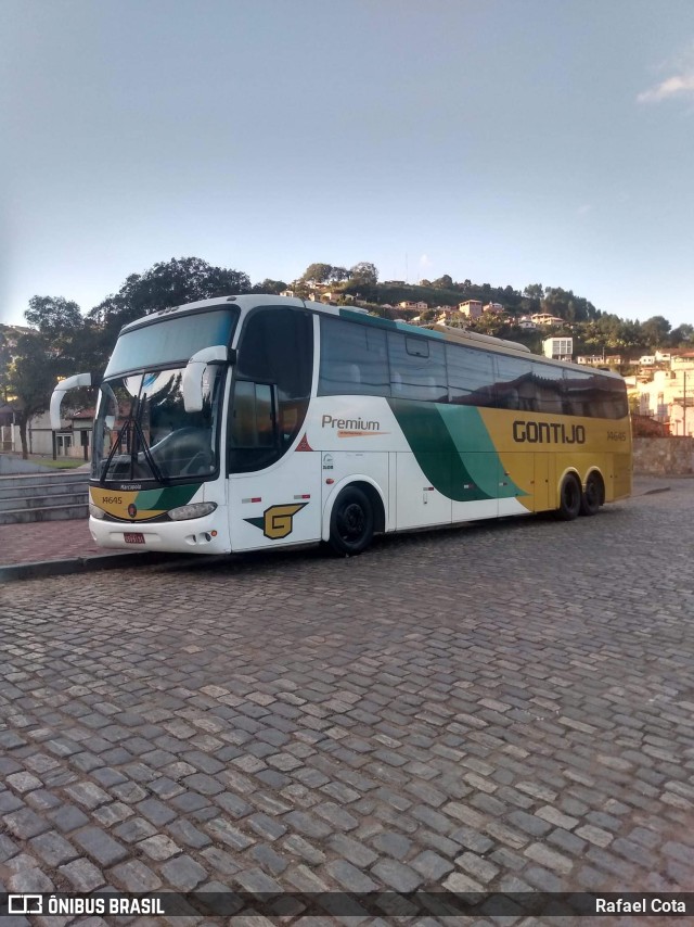 Empresa Gontijo de Transportes 14645 na cidade de Dom Silvério, Minas Gerais, Brasil, por Rafael Cota. Número da foto: #10406293.