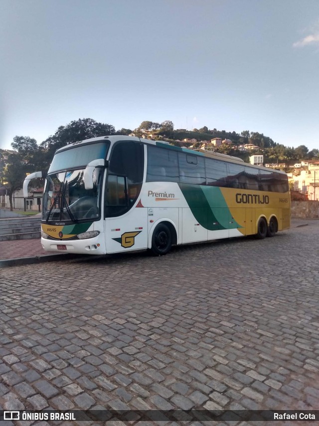 Empresa Gontijo de Transportes 14645 na cidade de Dom Silvério, Minas Gerais, Brasil, por Rafael Cota. ID da foto: 10406293.