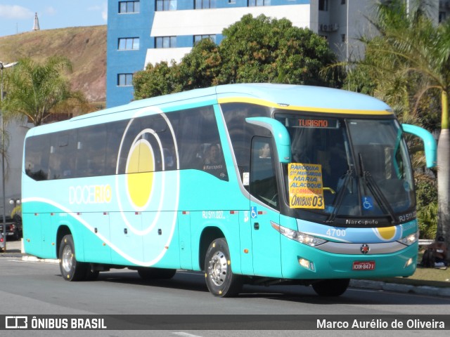 Doce Rio Fretamento e Turismo 4700 na cidade de Aparecida, São Paulo, Brasil, por Marco Aurélio de Oliveira. Número da foto: #10404839.
