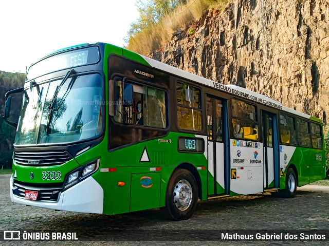 VB Transportes e Turismo 3333 na cidade de Campinas, São Paulo, Brasil, por Matheus Gabriel dos Santos. ID da foto: 10410675.